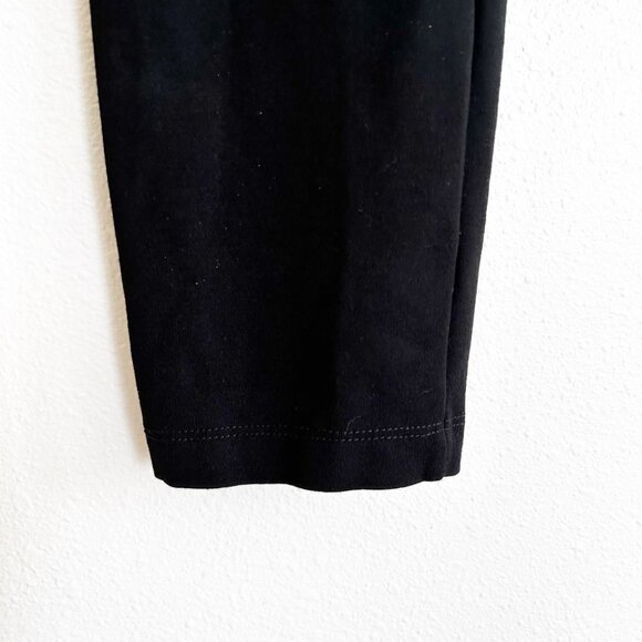 Clara Sun Woo Black Ponte Slim Ankle Pull On Pants - Picture 6 of 8